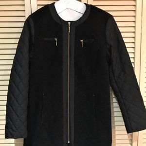 Apt 9 women's size L black fingertip-length coat